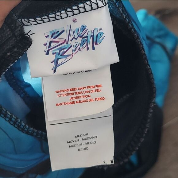 Rubie's Boy's DC Deluxe Blue Beetle Costume Jumpsuit and Mask Medium - Picture 7 of 8